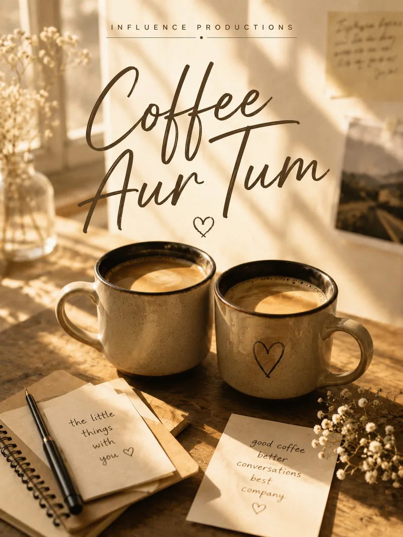 Coffee Aur Tum — official poster artwork by Influence Productions