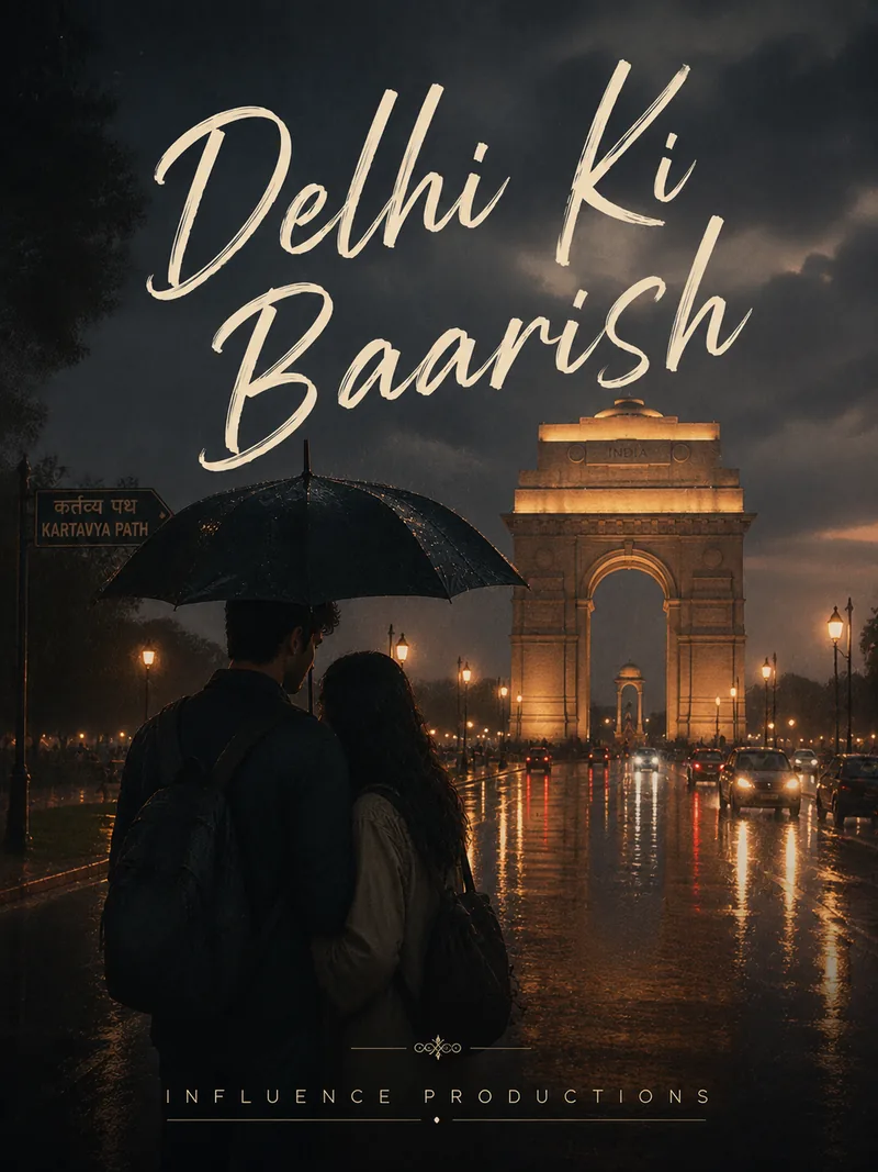 Delhi Ki Baarish — official poster artwork by Influence Productions