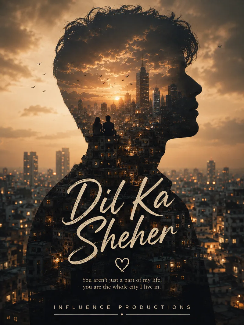 Dil Ka Sheher — official poster artwork by Influence Productions