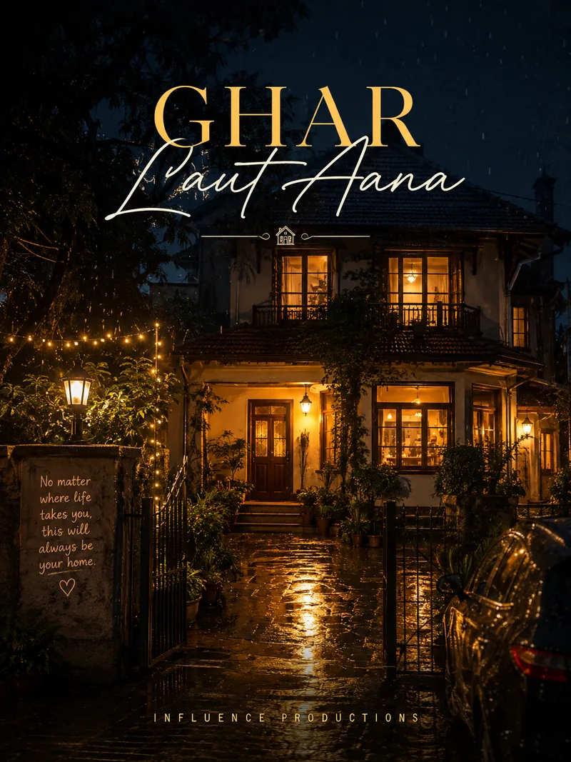 Ghar Laut Aana — official poster artwork by Influence Productions