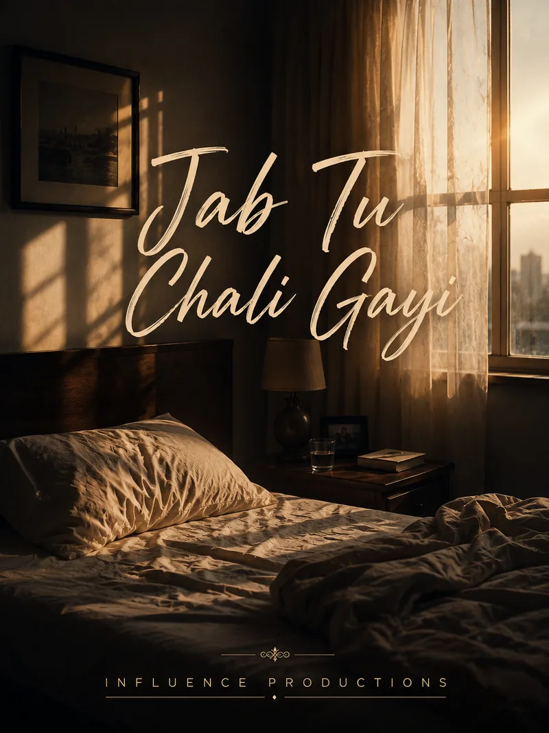 Jab Tu Chali Gayi — official poster artwork by Influence Productions