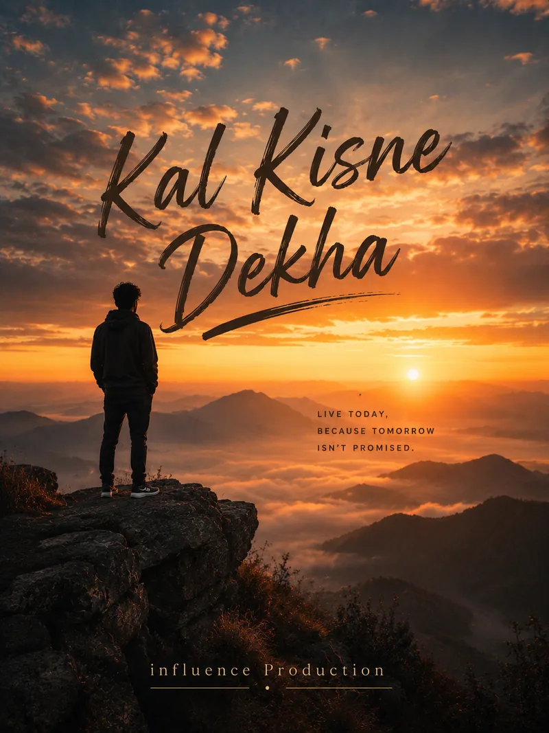 Kal Kisne Dekha — official poster artwork by Influence Productions