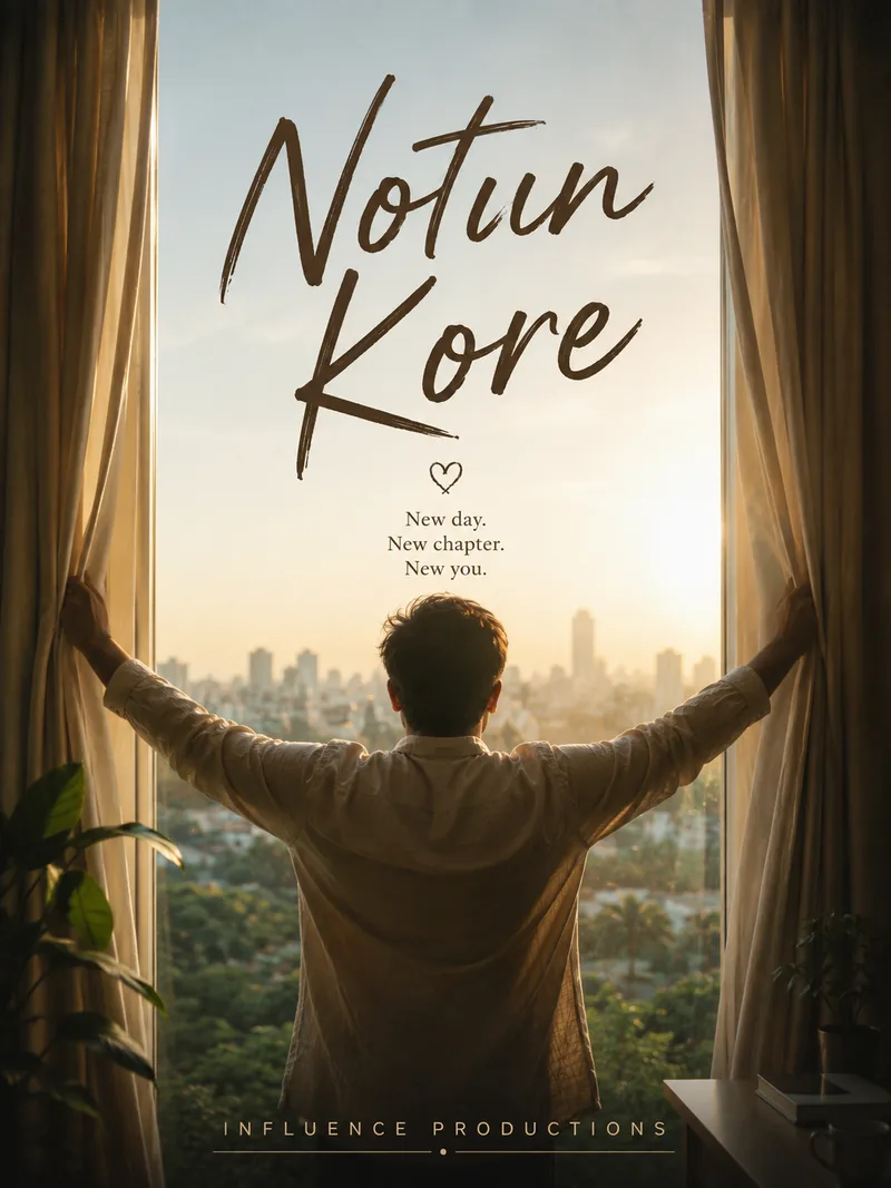 Notun Kore — official poster artwork by Influence Productions