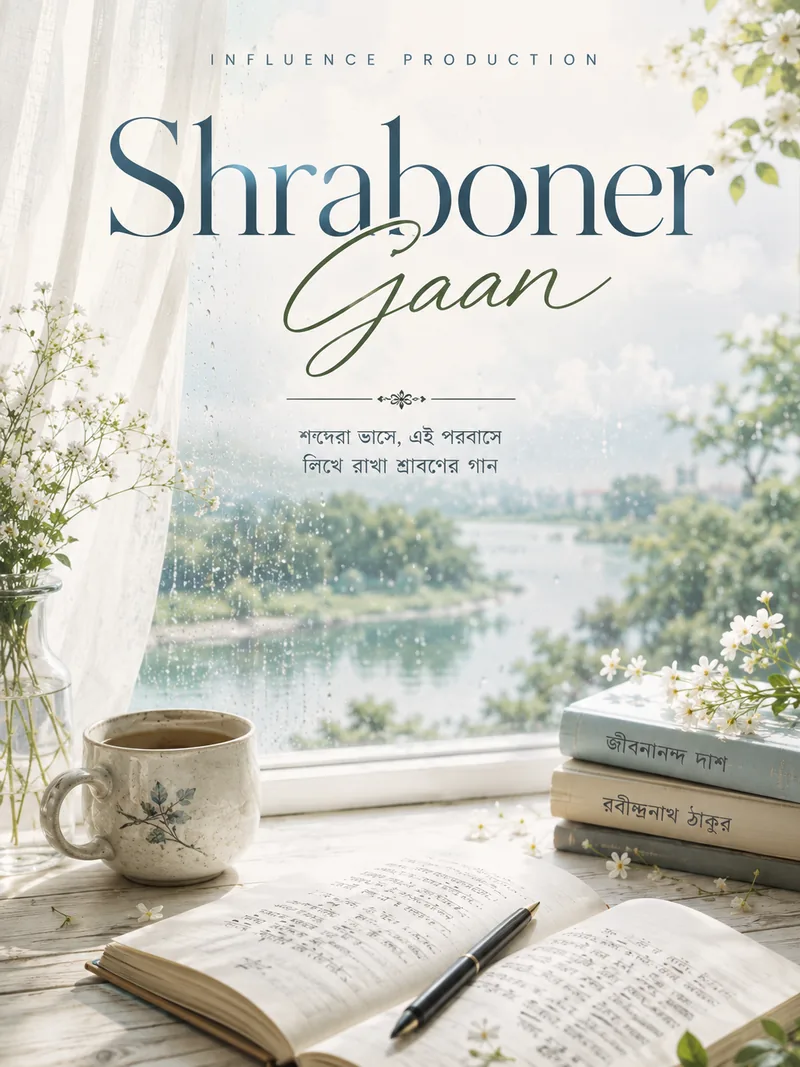 Shraboner Gaan — official poster artwork by Influence Productions